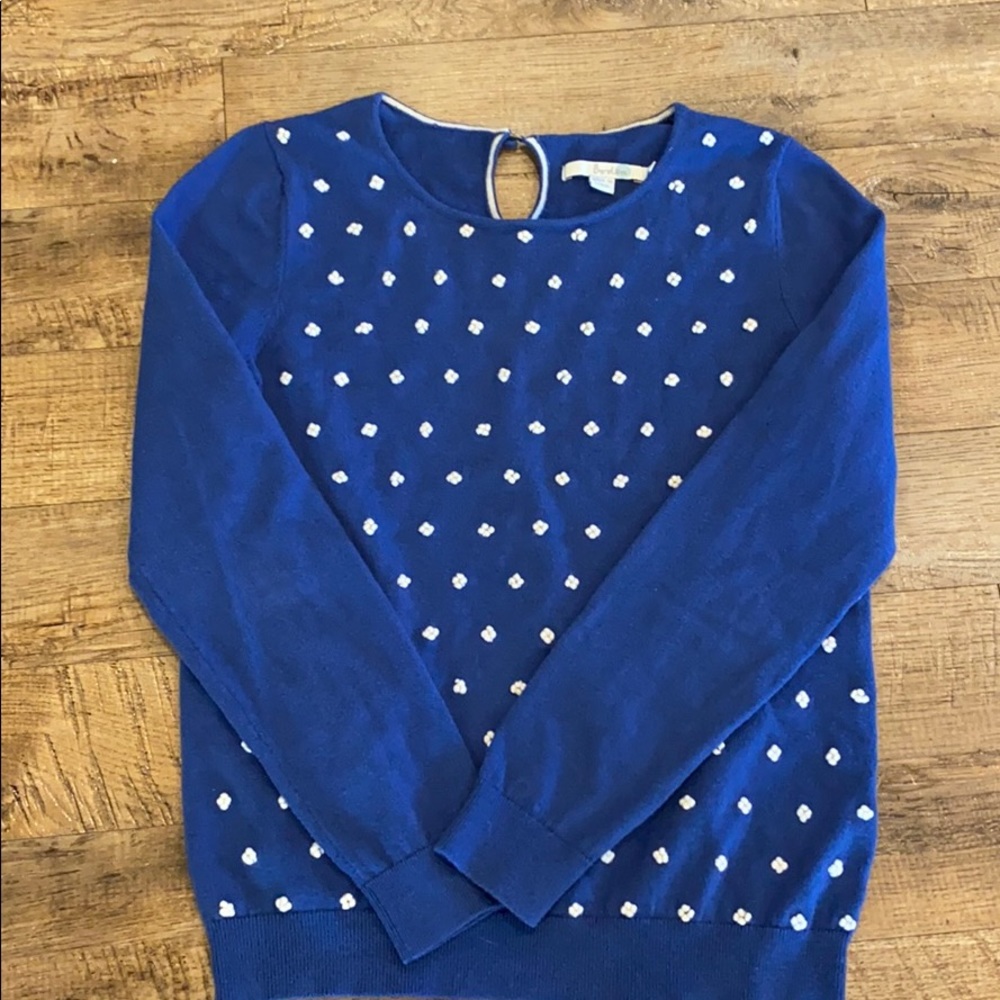 BODEN size 6 Blue Crewneck sweater